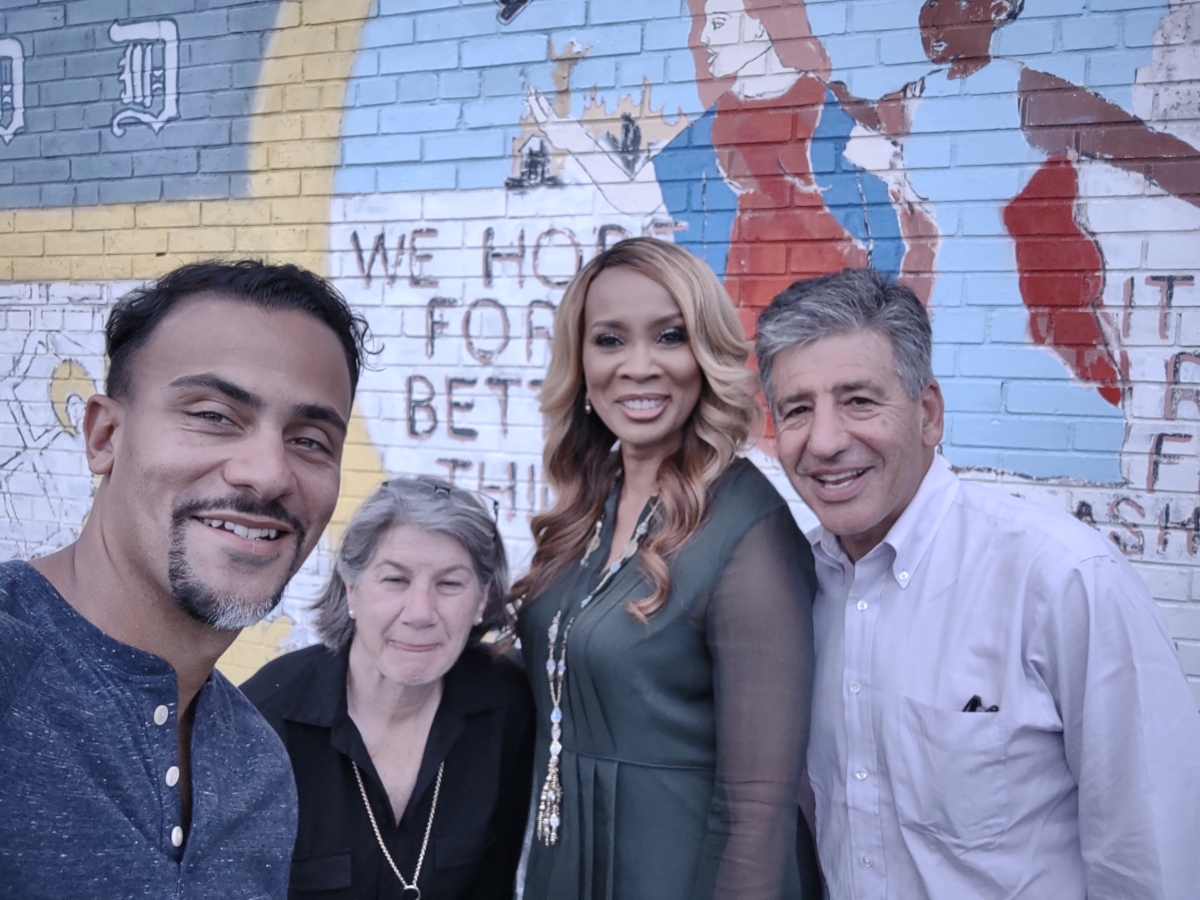 Four of the co-founders of Reparation Generation. From left to right: Ian Conyers, Karen Hughes, Kiko Davis Snoddy, and David Mayer. Credit: Reparation Generation