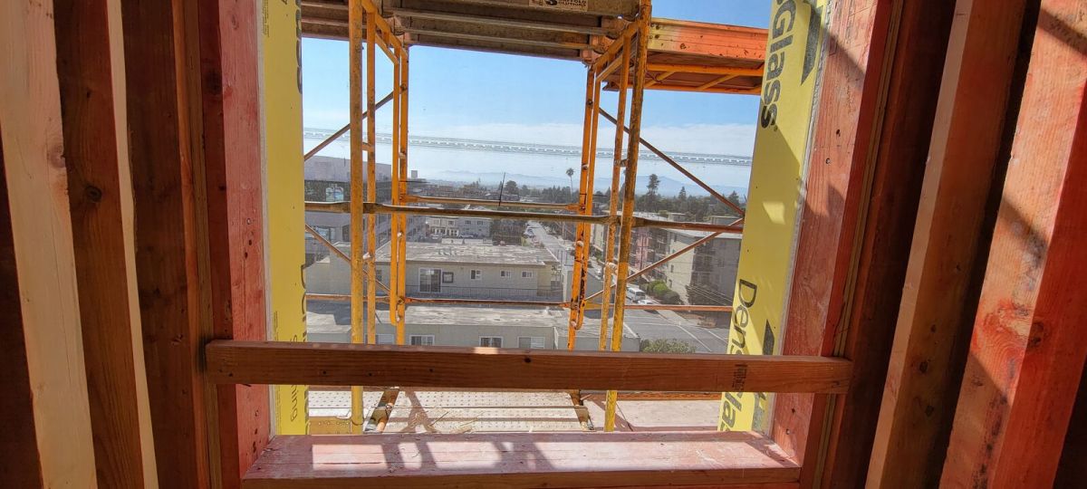 Mayor Jesse Arreguín tours the Berkeley Way construction on Sept. 9, 2021.