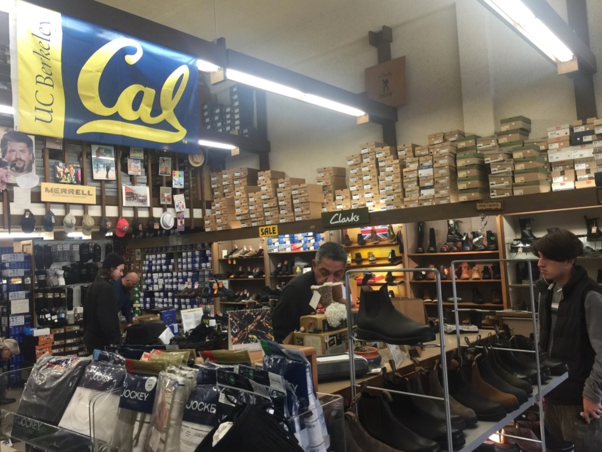 inside of a shoe store