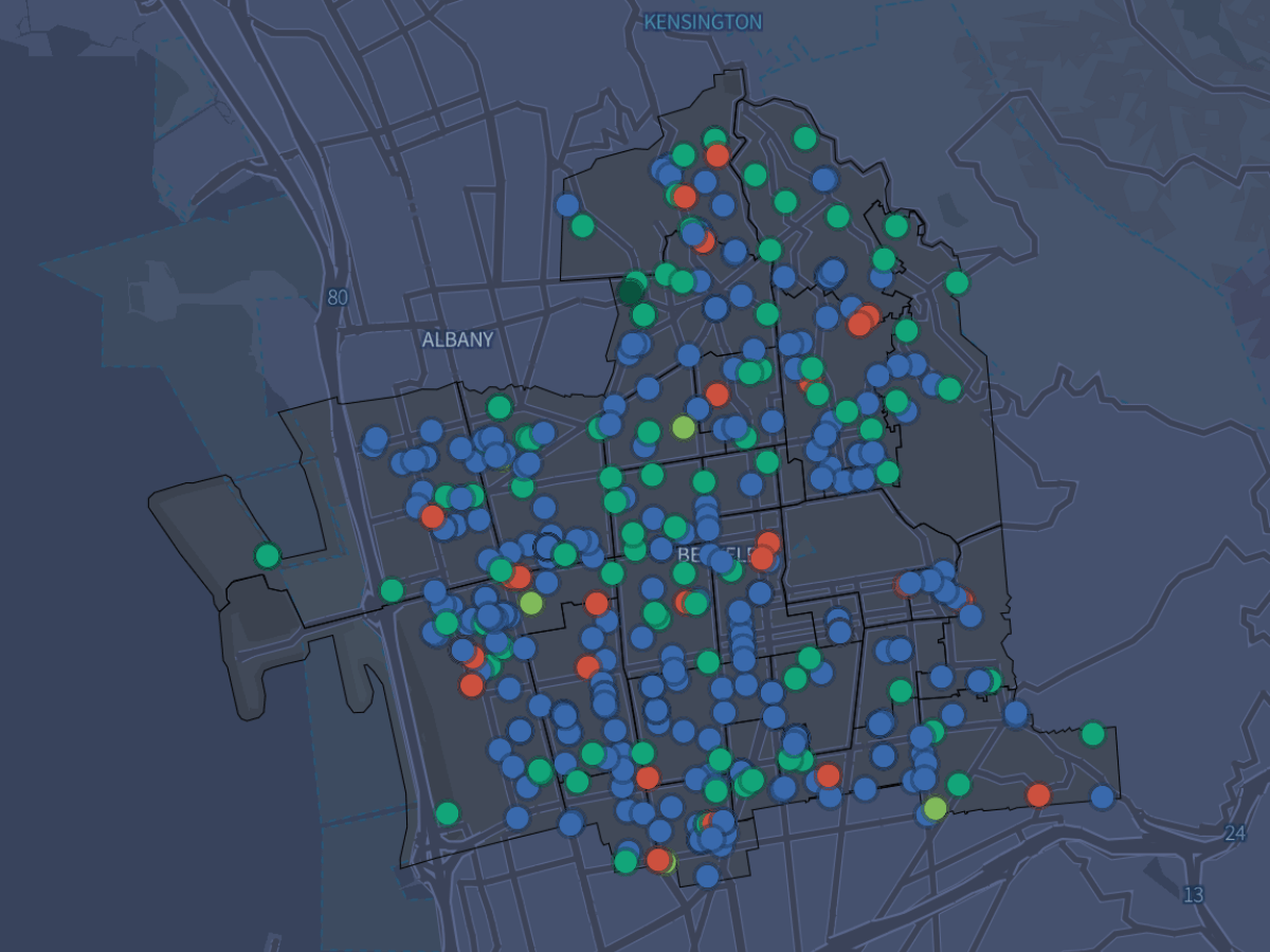 We mapped all Berkeley’s storm-related 311 calls since Christmas